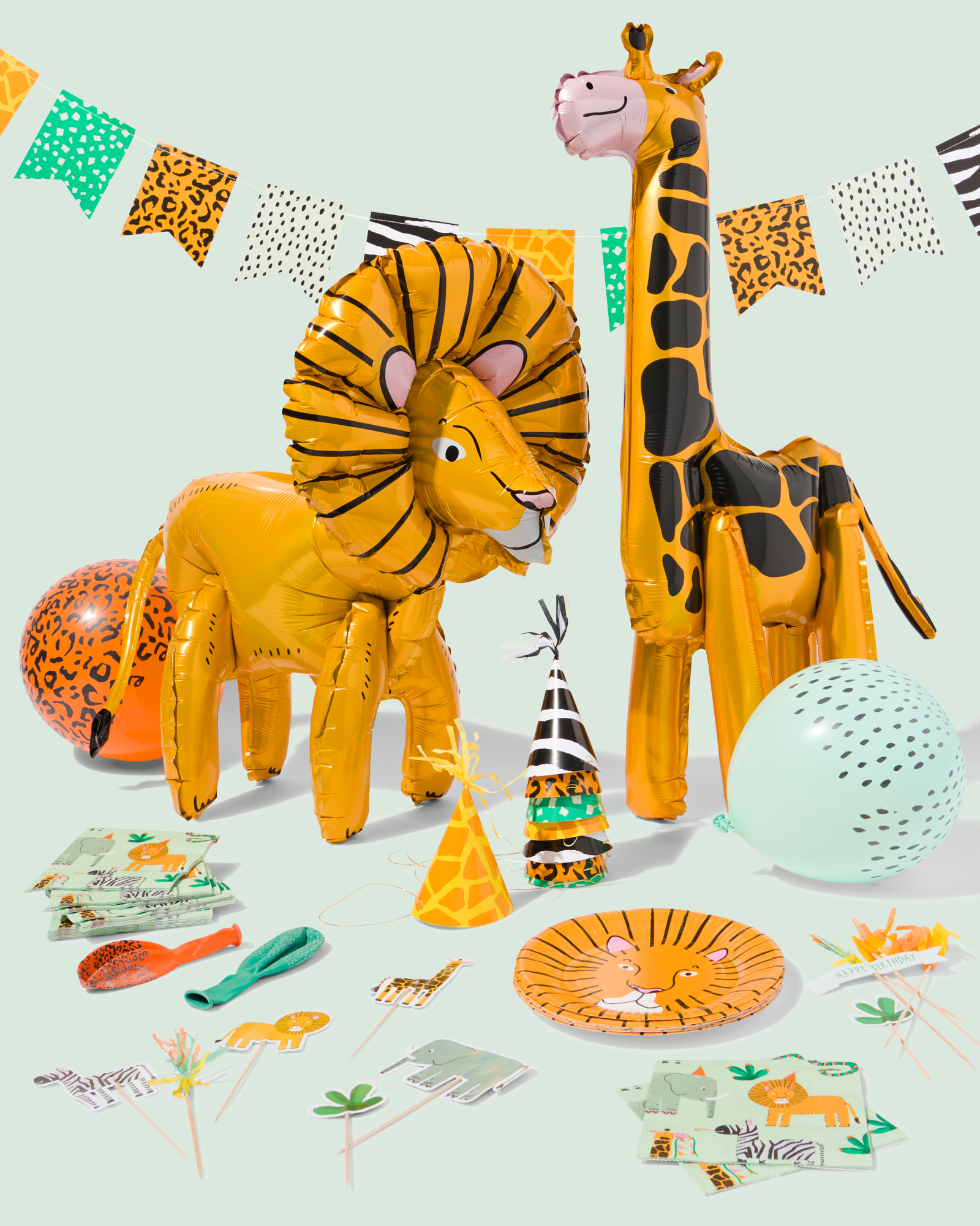 versiering kinderfeestje safari